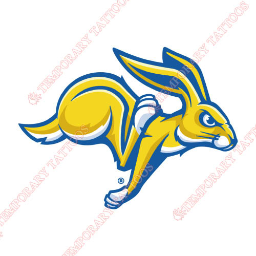 South Dakota State Jackrabbits Customize Temporary Tattoos Stickers NO.6228